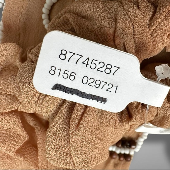 Free People Riley Pony Scarf Western Bohemian Beaded Chain Fringe Hair Tie NWT - Picture 12 of 15